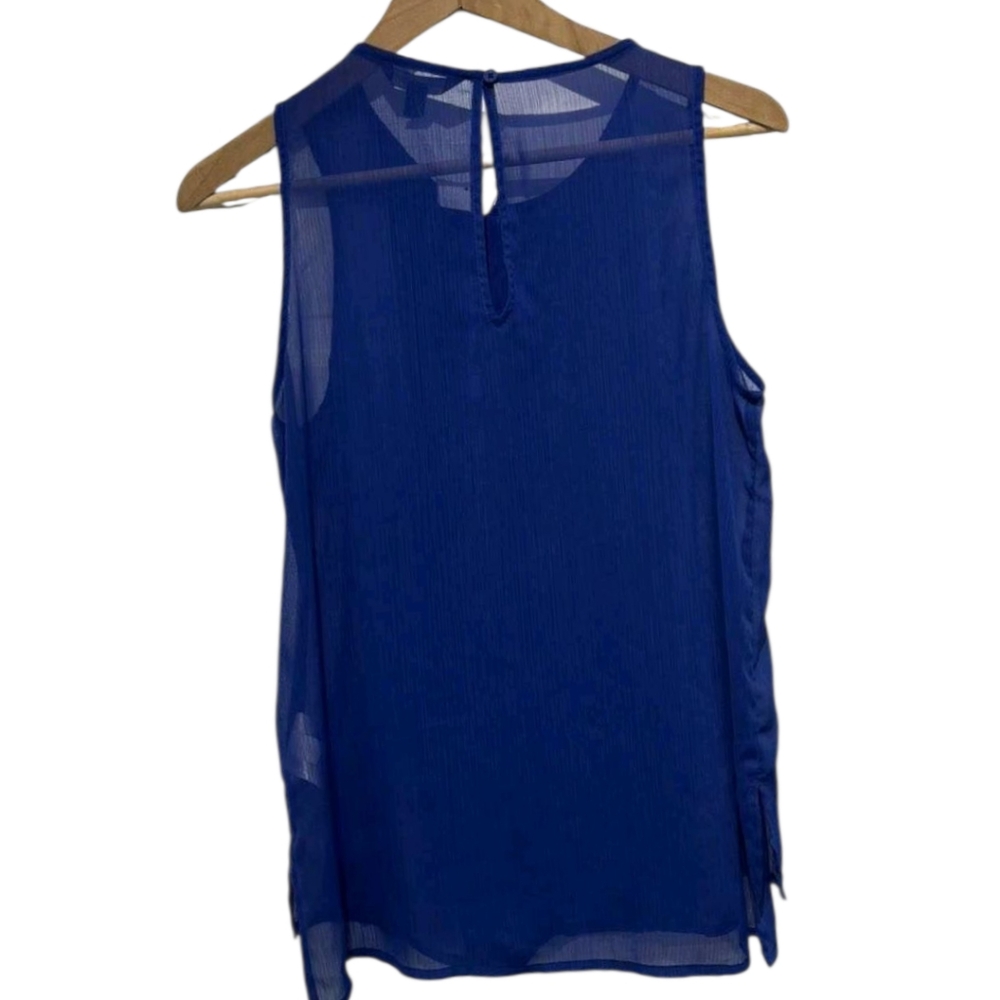 NWT Banana Republic Royal Blue Sleeveless Tank Top - Picture 3 of 3